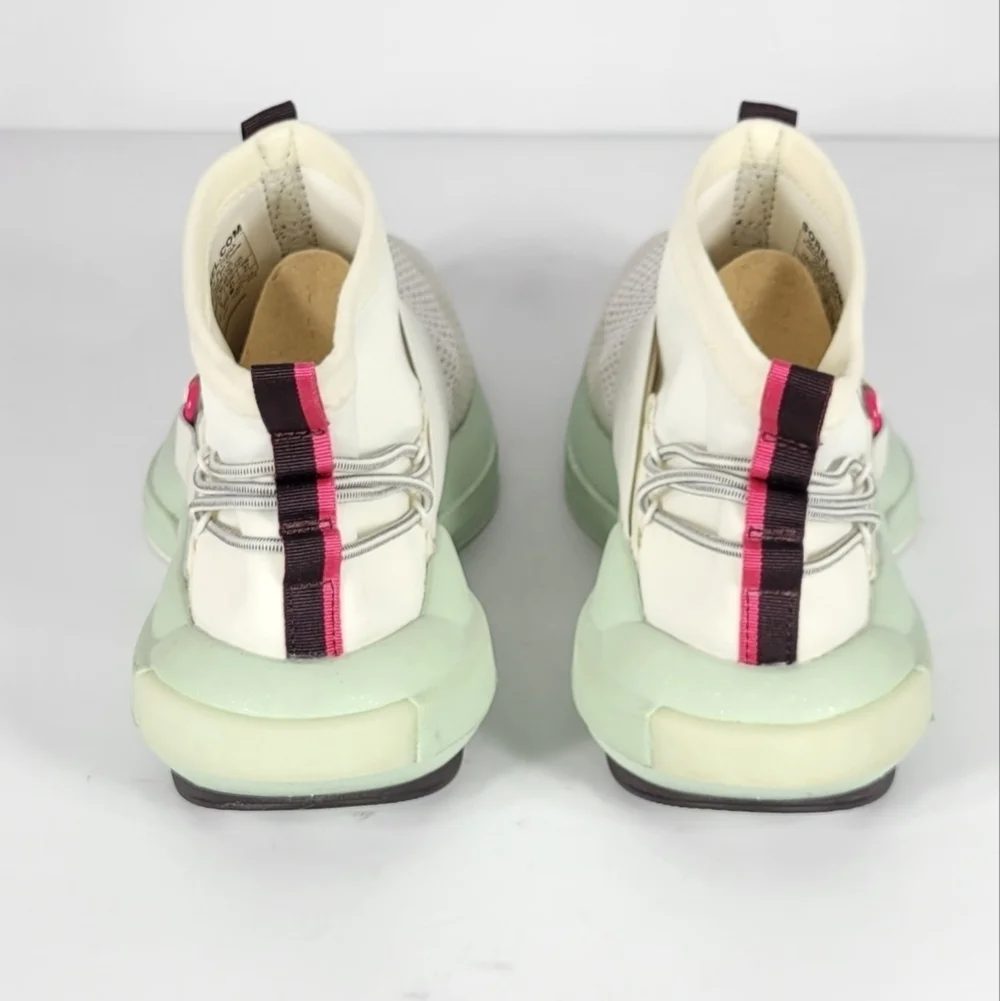 Sorel Women's White and Green Sneakers #753 Size 10